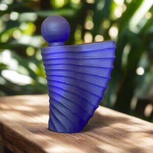 Royal Blue Vintage Perfume/Tincture Bottle‎